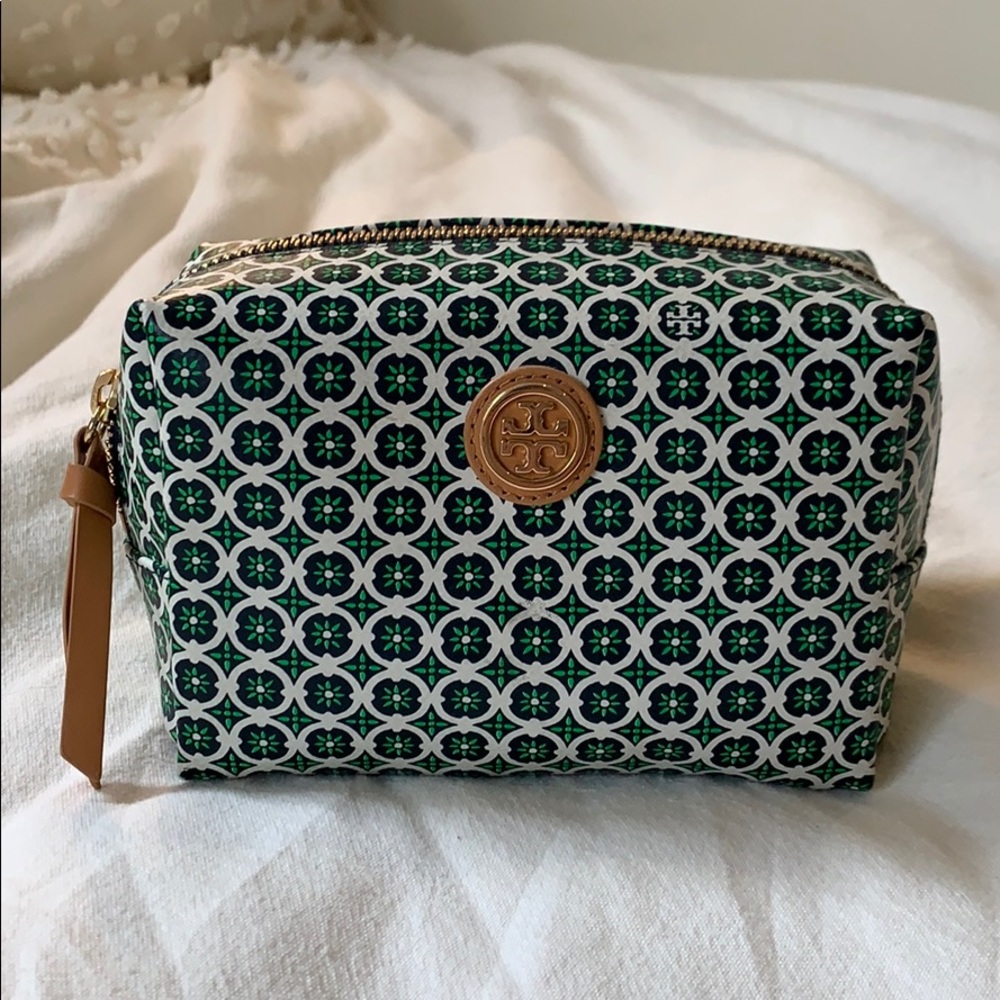 Tory Burch Flower Print Makeup Bag